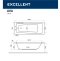 Ванна акриловая Excellent Ava Soft 160х70 с гидромассажем белый - хром WAEX.AVA16.SOFT.CR - 5