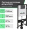 Комплект Унитаз подвесной STWORKI Хальмстад SETK2804-0606-001-1-6000 с микролифтом + Система инсталляции для унитазов EWRIKA ProLT 0026-2020 с кнопкой смыва 0044 черной матовой 560226 - 4