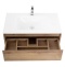Тумба с раковиной BelBagno Kraft 80 темное дерево - 5