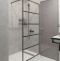Душевая перегородка STWORKI Кронборг LOFT-GW-100х220 100 см, профиль черный матовый - 2