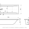 Ванна из литьевого мрамора Delice Diapason 170х75 белый DLR330006 - 5