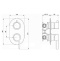 Webert DR860101560 Doremi Смеситель для ванны встраиваемый, без гибкой подводки, душа, черный - 1