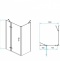 Душевой уголок RGW Passage PA-77B L 120x100 профиль черный стекло прозрачное 41087720-084L - 2