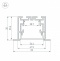 Профиль Arlight S2-LINIA55-F-2500 ANOD+OPAL 021176 - 3