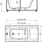 Акриловая ванна Aquatek Альфа 170x70 см ALF170-0000007 с гидромассажем, белый - 1