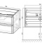 Тумба под раковину Vincea Vico 80 темное дерево VMC-2V800RW - 2