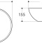 Раковина керамическая накладная AM-104, цвет белый, 415х415х155 - 1