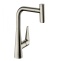 Кухонный смеситель однорычажный, 300, с вытяжным изливом, 1jet, sBox Hansgrohe 73853800 - 0