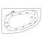 Акриловая ванна Excellent Kameleon 170x110 белая бронза левая с гидромассажем WAEX.KML17.SMART.BR - 1
