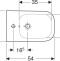 500.209.01.1 GEBERIT биде подвесное SMYLE Square /54х35/(белый) - 5