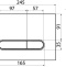 Кнопка смыва IDDIS Unifix черная матовая UNI71MBi77 - 2