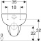 Чаша для подвесного унитаза Geberit Smyle белый, без сиденья  500.210.01.1  - 4