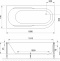 Ванна акриловая Royal Bath Azur Standart 170x80 L с гидромассажем белый RB614203ST-L - 1