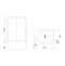 Душевой уголок Royal Bath BP 100х80 L с поддоном профиль хром стекло матовое RB8100BP-C-CH-L - 4