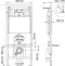 Система инсталляции для унитазов Berges Wasserhaus Novum 040250 с кнопкой смыва, белая - 7