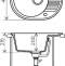 Мойка кухонная Tolero R-122 черная 765926 - 1