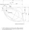 Акриловая ванна Акватек Альтаир 158x119 R ALT160-0000047 - 1