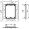 Рамка для монтажа кнопки TECE filo urinal 9242042 черная - 1