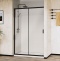 Душевая дверь в нишу Vincea City 110х195 профиль черный стекло прозрачное  VDS-5CT110CLB - 1