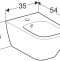 500.209.01.1 GEBERIT биде подвесное SMYLE Square /54х35/(белый) - 2