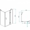 Душевой уголок RGW Passage PA-77-1B R 90x100 профиль черный стекло прозрачное 410877190-084R - 2