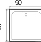 Поддон душевой прямоугольный River Wemor 90/70/24 S  10000002268 - 1