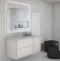 BELLAGIO Шкафчик подвесной совместимый с базой под раковину 54717 Bianco opaco  35x46x48 - 6