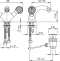 Смеситель для биде Cezares NOSTALGIA бронза  NOSTALGIA-BS1-02 - 1
