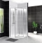 Душевой уголок BelBagno Uno 90х90 профиль хром стекло рифленое UNO-195-P-1-90-CH-CR - 1
