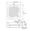 Поддон для душа RGW B/CL-S 80x80 белый 16180188-51 - 2