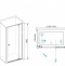 Душевой уголок RGW Passage PA-44-1B 120х80 профиль черный стекло прозрачное 410844128-014 - 2