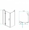 Душевой уголок RGW Passage PA-77B L 140x70 профиль черный стекло прозрачное 41087747-084L - 2