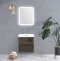 Тумба с раковиной BelBagno Albano 50 темное дерево - 9