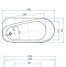 Акриловая ванна Allen Brau Infinity 170x78 2.21003.21/AM белый матовый (панель антрацит) - 1
