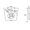 Унитаз компакт подвесной безободковый AQUATEK ДИВА 510*350*360мм, тонкое сиденье, крепеж, AQ2012-00 - 1