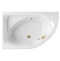 Ванна акриловая Excellent Aquaria Soft 170x110 L с гидромассажем белый - золото WAEX.ARL17.SOFT.GL - 0