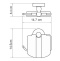 Regen K-6925 Держатель туалетной бумаги с крышкой - 2