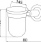 Стакан для зубных щеток настенный Boheme Murano бронза 10904-W-BR - 1