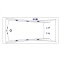 Акриловая ванна Excellent Palace 170x75 белая бронза с гидромассажем WAEX.PAL17.SMART.BR - 1