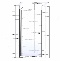 Душевая дверь в нишу Bravat Line BD100.4111A 100x200, распашная - 2