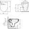 Чаша для подвесного унитаза Ideal Standard Eurovit белый, без сиденья  W705501 - 2