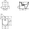 K523801 TONIC II Напольное пристенное биде, 1 отверстие под смеситель, с крепежом TT0257919 и керамической накладкой слива - 1