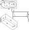 Акриловая ванна Bas Лима стандарт 130 см на ножках В 00021 - 5