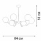 Люстра на штанге Vitaluce V42740 V42740-8/6PL - 1