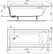 Акриловая ванна Ideal Standard Hotline 170х75, белый  K274601 - 7