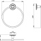 Полотенцедержатель Timo Nelson 150050/00 хром - 1
