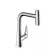 Кухонный смеситель, однорычажный, 220, с вытяжным душем, 2jet Hansgrohe 72824000 - 0