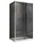 Душевой уголок Abber Schwarzer Diamant 130x60 профиль хром стекло прозрачное AG30130H-S60 - 0