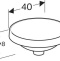 500.702.01.2 Geberit VariForm Раковина встраиваемая в столешницу круглой формы, D=40 см, без отв. под смеситель, без отв. перелива - 5
