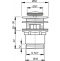 Донный клапан для сифона AlcaPlast   A39 - 1